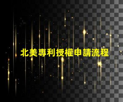 北美專利授權申請流程與成功策略