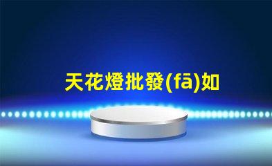天花燈批發(fā)如何選擇優(yōu)質(zhì)天花燈以提高銷售額