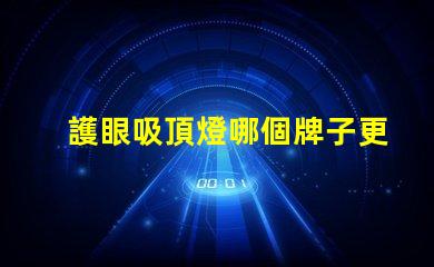 護眼吸頂燈哪個牌子更好專業(yè)品牌的選擇指南