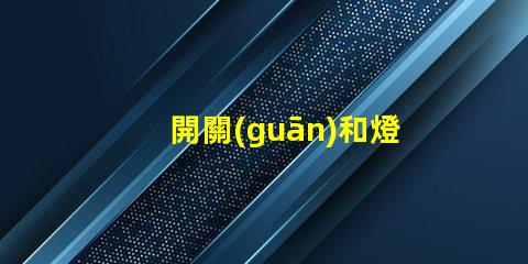 開關(guān)和燈如何選擇適合的開關(guān)與燈組合