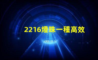 2216燈珠一種高效能的照明元件