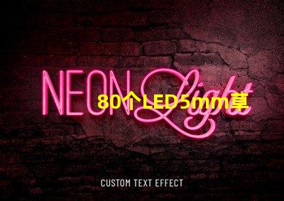 80個LED5mm草帽燈珠配多大驅動器？