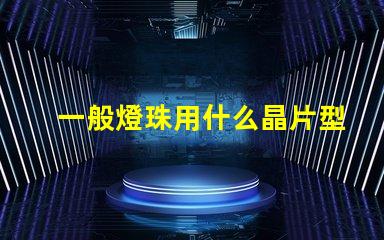 一般燈珠用什么晶片型號