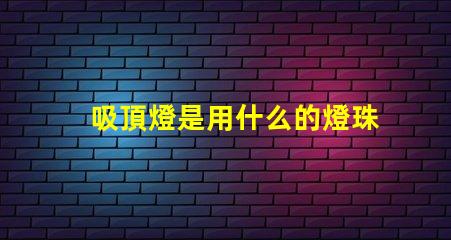 吸頂燈是用什么的燈珠