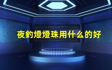 夜釣燈燈珠用什么的好