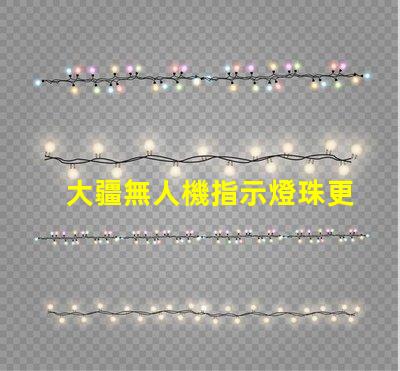 大疆無人機指示燈珠更換后,還需要做什么