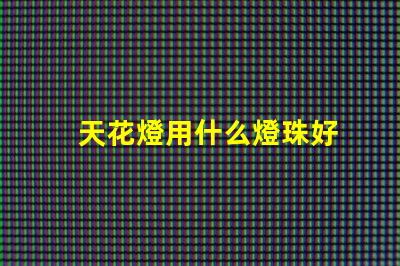 天花燈用什么燈珠好