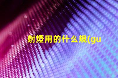 射燈用的什么規(guī)格燈珠