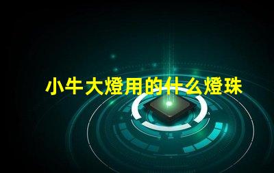 小牛大燈用的什么燈珠