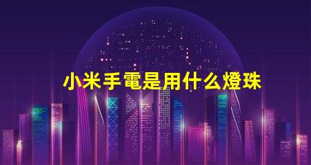 小米手電是用什么燈珠