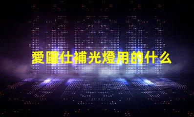 愛圖仕補光燈用的什么燈珠