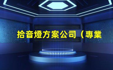 拾音燈方案公司（專業定制燈光方案）
