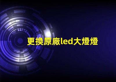 更換原廠led大燈燈珠