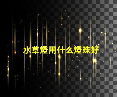 水草燈用什么燈珠好
