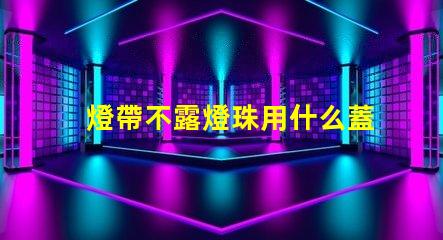 燈帶不露燈珠用什么蓋