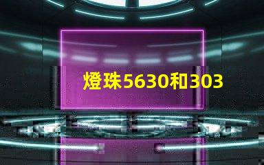 燈珠5630和3030哪個好