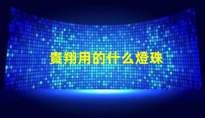 貴翔用的什么燈珠