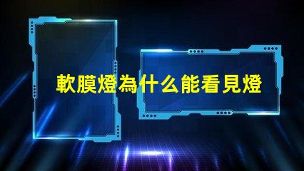 軟膜燈為什么能看見燈珠
